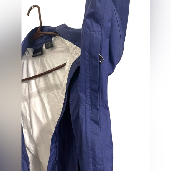 Marmot Air Vented Nylon Shell Hooded Rain Jacket Size S - Picture 7 of 16